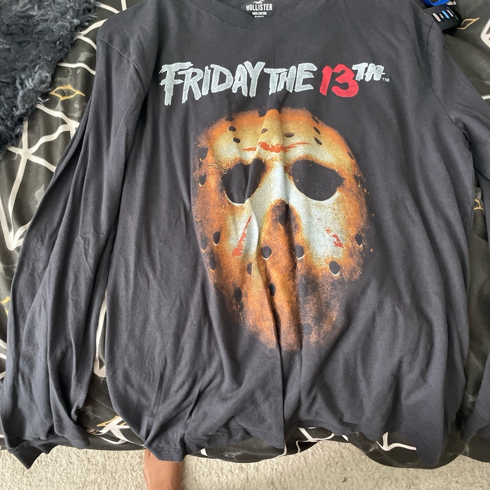 Hollister Black Friday the 13th Mask Tee